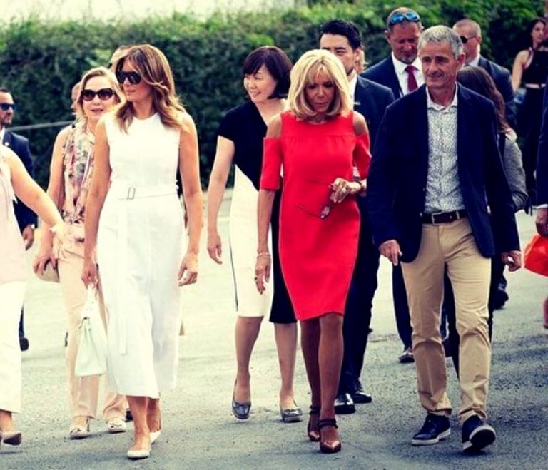 Melania Trump e Brigitte Macron