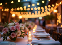 Matrimonio ispirato a una festa in piazza con decorazioni colorate