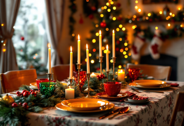 Coppia che si abbraccia durante una festa in famiglia