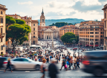 Sfilata di moda italiana a Roma con stilisti emergenti